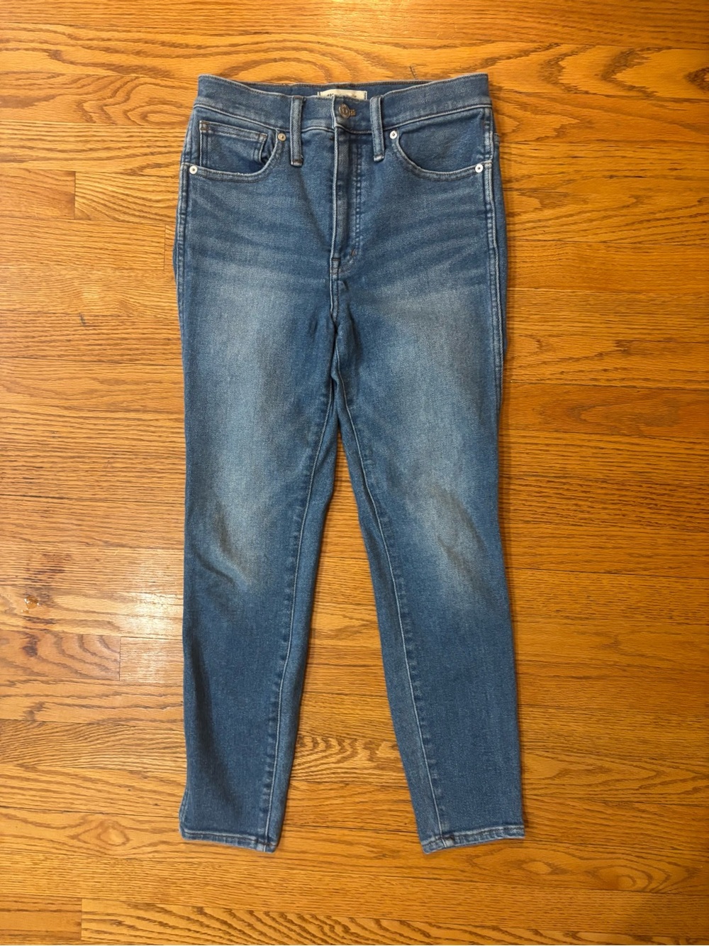 Madewell 10" High-Rise Skinny Crop Jeans in Sheffield Wash Size 27 - Picture 5 of 9